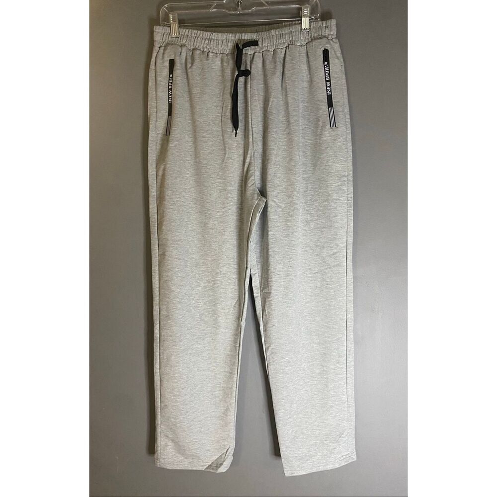 New Sport Grey Quick Dry Athletic Sweat Pants Zipper Pockets Size XXL NWOT